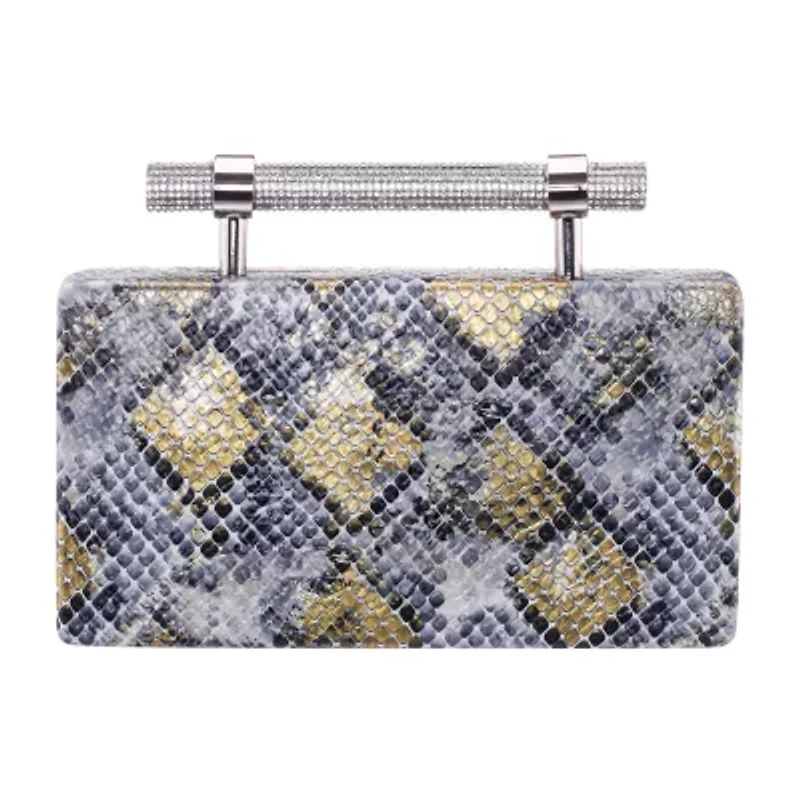 N By Nina Snake Minaudiere Evening Bag