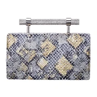N By Nina Snake Minaudiere Evening Bag