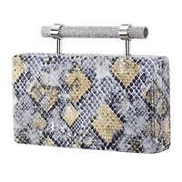N By Nina Snake Minaudiere Evening Bag