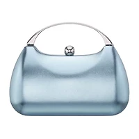 N By Nina Curved Metallic Minaudiere Evening Bag