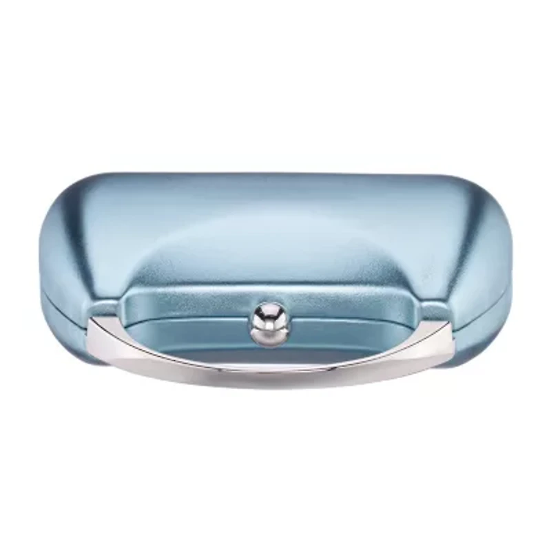 N By Nina Curved Metallic Minaudiere Evening Bag
