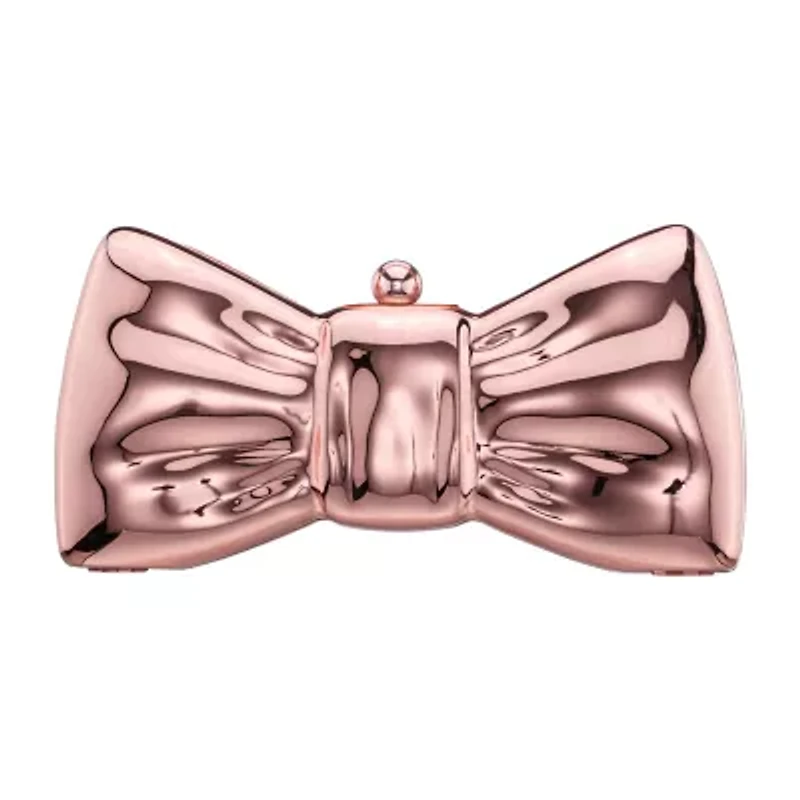N By Nina Metal Bow Minaudiere Evening Bag
