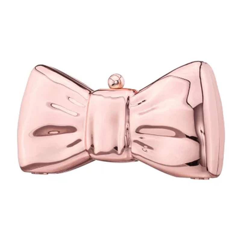 N By Nina Metal Bow Minaudiere Evening Bag