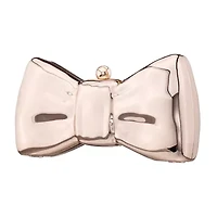 N By Nina Metal Bow Minaudiere Evening Bag