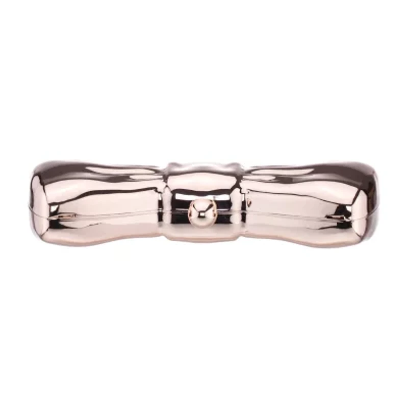 N By Nina Metal Bow Minaudiere Evening Bag