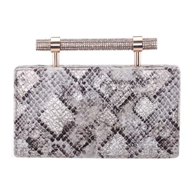 N By Nina Snake Minaudiere Evening Bag