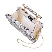 N By Nina Snake Minaudiere Evening Bag