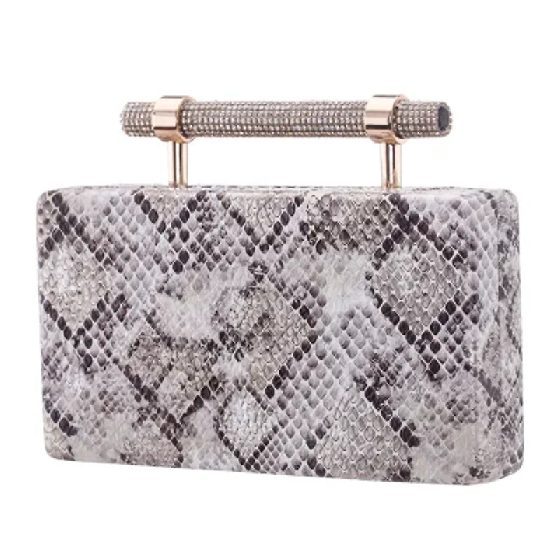 N By Nina Snake Minaudiere Evening Bag