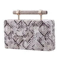 N By Nina Snake Minaudiere Evening Bag