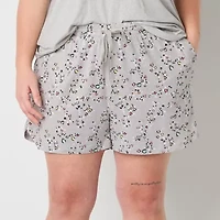 Sleep Chic Womens Plus Pajama Shorts