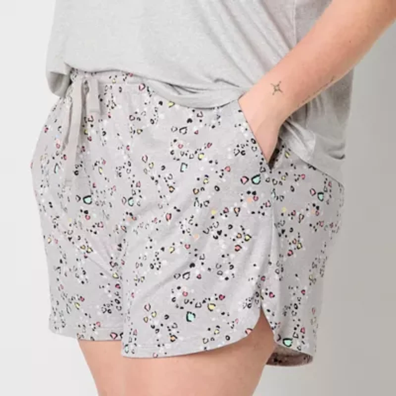 Sleep Chic Womens Plus Pajama Shorts