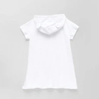 Okie Dokie Terry Toddler Girls Cloth Dress Swimsuit Cover-Up