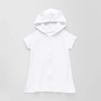 Okie Dokie Terry Toddler Girls Cloth Dress Swimsuit Cover-Up
