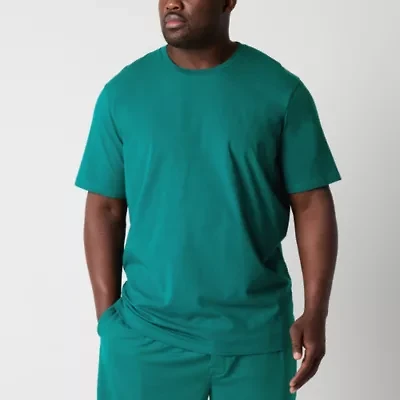 Shaquille O'Neal XLG Mens Crew Neck Short Sleeve Big and Tall Pajama Top