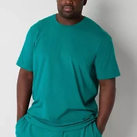 Shaquille O'Neal XLG Mens Crew Neck Short Sleeve Big and Tall Pajama Top