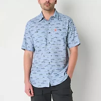 American Outdoorsman Mens Short Sleeve Regular Fit Button-Down Shirt