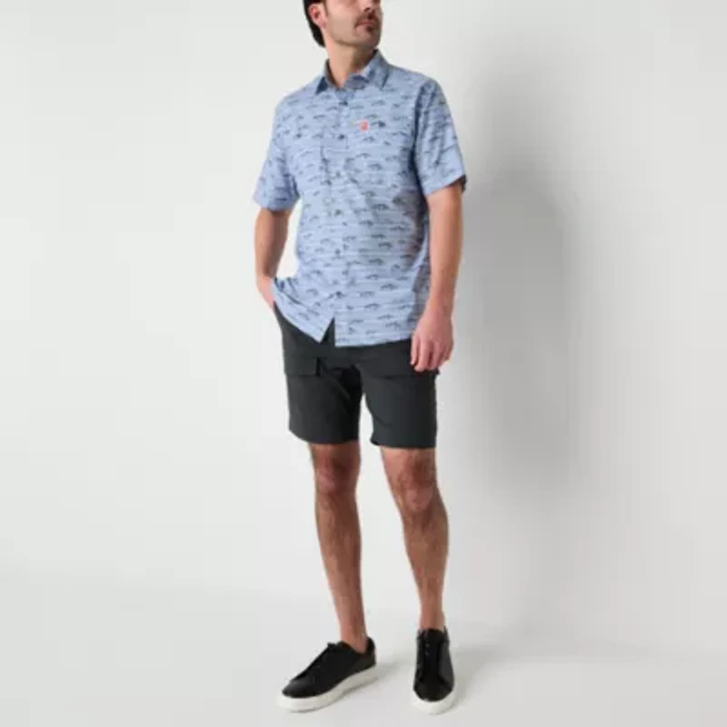 American Outdoorsman Mens Short Sleeve Regular Fit Button-Down Shirt