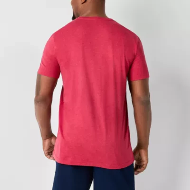 St. John's Bay Super Soft Mens V Neck Short Sleeve Quick Dry Big and Tall T-Shirt