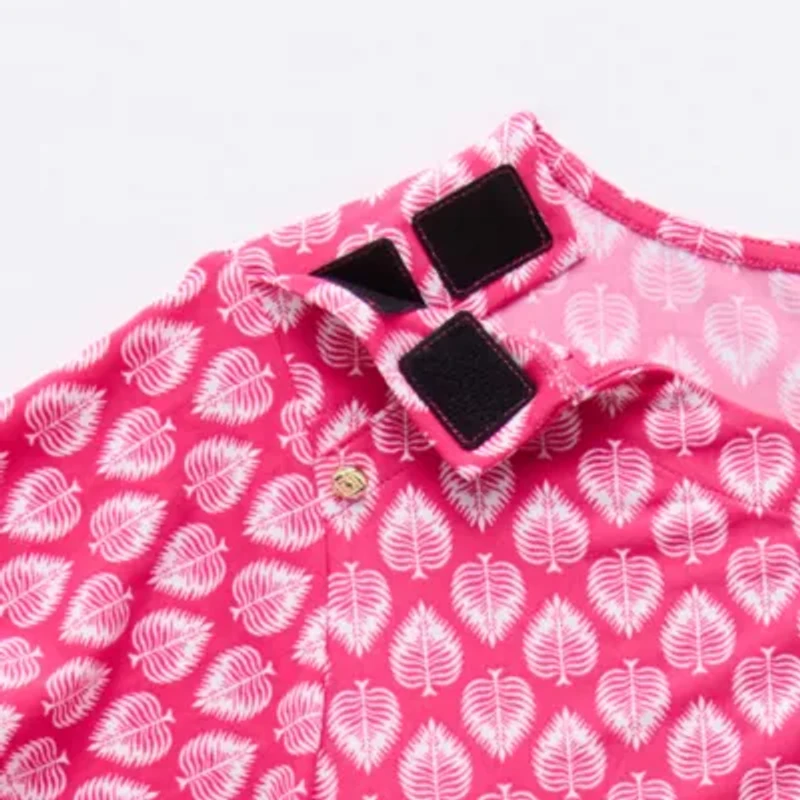 Liz Claiborne Womens Easy-on + Easy-off Crew Neck Short Sleeve Adaptive Blouse