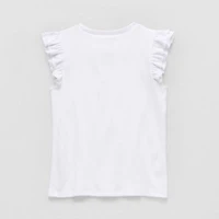 Thereabouts Little & Big Kid Girls Round Neck Short Sleeve T-Shirt
