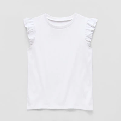 Thereabouts Little & Big Kid Girls Round Neck Short Sleeve T-Shirt