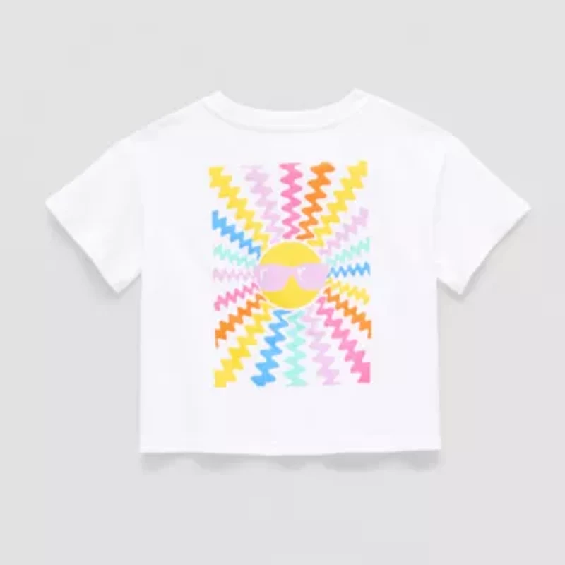 Thereabouts Little Girls Crew Neck Short Sleeve Boxy Fit Graphic T-Shirt