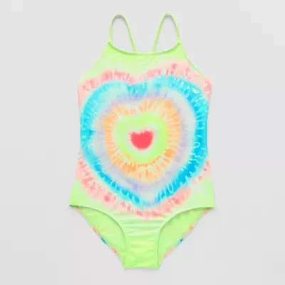Thereabouts Little & Big Kid Girls Tie-Dye Tie Dye One Piece Swimsuit