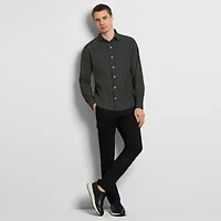 Van Heusen Performance All Way Stretch Mens Long Sleeve Slim Fit Button-Down Shirt