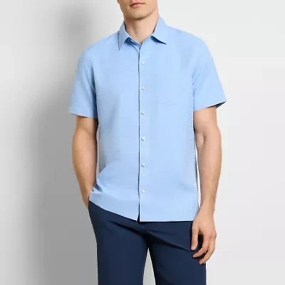 Van Heusen Weekend Mens Short Sleeve Moisture Wicking Camp Shirt