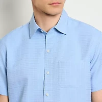 Van Heusen Weekend Mens Short Sleeve Moisture Wicking Camp Shirt