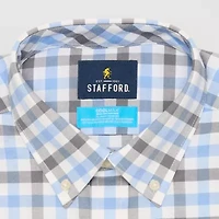 Stafford Coolmax All Season Oxford Mens Slim Fit Long Sleeve Dress Shirt