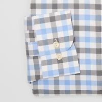Stafford Coolmax All Season Oxford Mens Slim Fit Long Sleeve Dress Shirt
