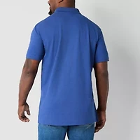 St. John's Bay Premium Stretch Big and Tall Mens Classic Fit Short Sleeve Polo Shirt