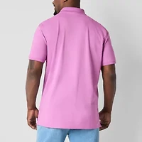 St. John's Bay Premium Stretch Big and Tall Mens Classic Fit Short Sleeve Polo Shirt