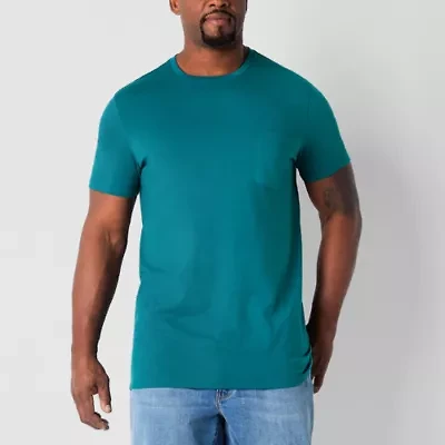 St. John's Bay Super Soft Mens Crew Neck Short Sleeve Quick Dry Big and Tall T-Shirt