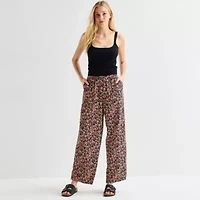 Hurley Womens Juniors Straight Mid Rise Pull-On Pant