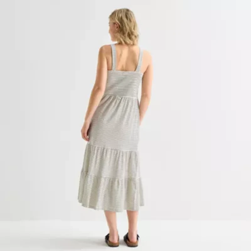 Hurley Womens Juniors Sleeveless Midi Sundress