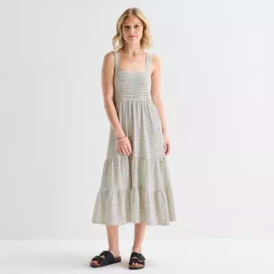 Hurley Womens Juniors Sleeveless Midi Sundress