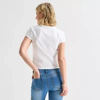 Forever 21 Womens Juniors Crew Neck Short Sleeve Graphic T-Shirt