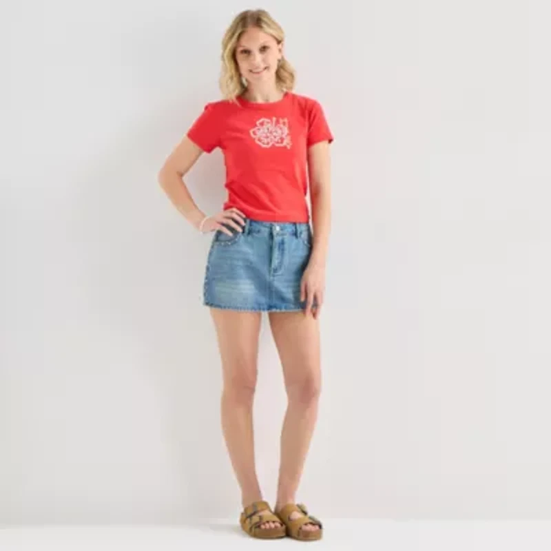 Forever 21 Womens Juniors Denim Skirt