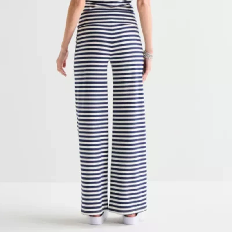 Forever 21 Womens Juniors Wide Leg Pull-On Pant
