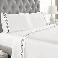 SUPERIOR® Embroidered Scroll Egyptian Cotton 1200tc Sheet set
