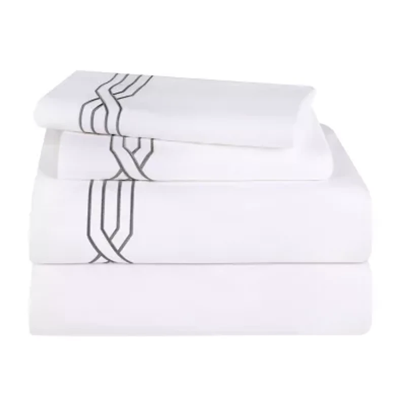 SUPERIOR® Embroidered Scroll Egyptian Cotton 1200tc Sheet set