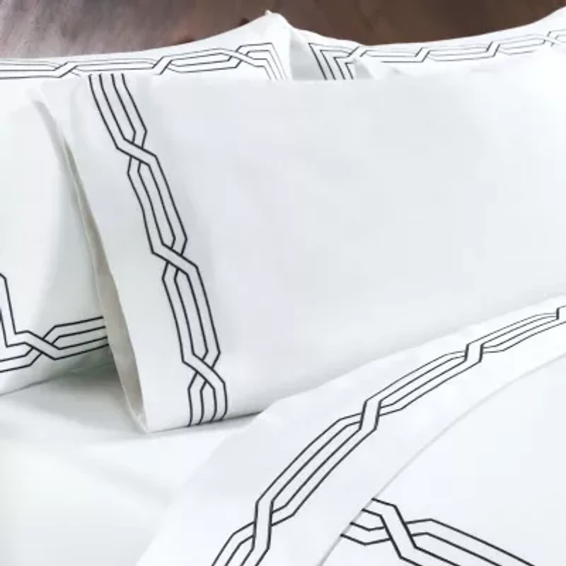 SUPERIOR® Embroidered Scroll Egyptian Cotton 1200tc Sheet set