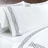 SUPERIOR® Embroidered Scroll Egyptian Cotton 1200tc Sheet set