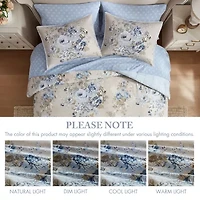 Madison Park Essentials Dahlia Floral Print Complete Bedding Set with Sheets