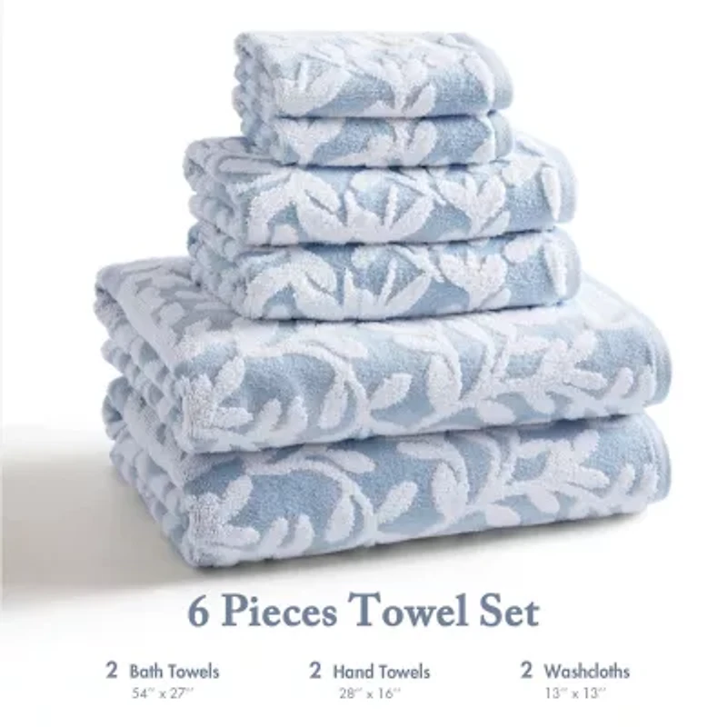 Madison Park Skyler 6-pc. Quick Dry Bath Towel Set