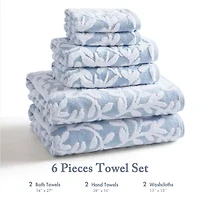 Madison Park Skyler 6-pc. Quick Dry Bath Towel Set