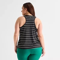 Xersion Womens U Neck Sleeveless Performance Tank Top Plus