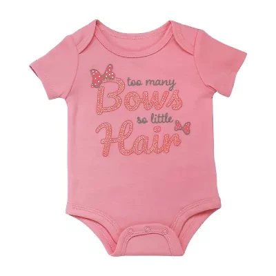 Baby Starters Girls Round Neck Short Sleeve Bodysuit